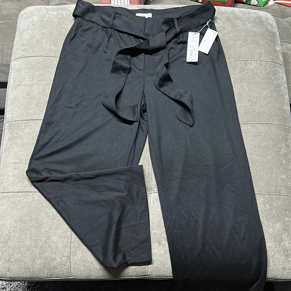 π₯°π₯°Liz Claiborne 4 Way Stretch Belted Trousersπ₯°π₯° - Picture 1 of 11